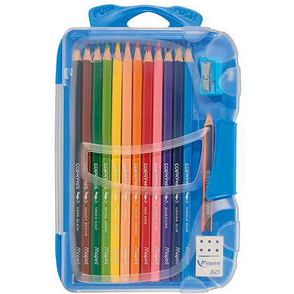 Цветные карандаши Maped "Color Peps" + точилка + ластик + простой карандаш, 12 цветов - 2