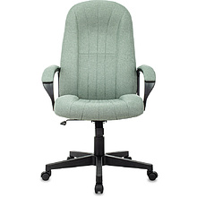 Кресло для руководителя "Бюрократ T-898AXSN", ткань, пластик, зеленый 38-407