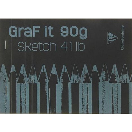 Скетчбук "Graf It", A5, 90 г/м2, 80 листов, черный - 2
