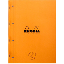 Сменный блок для тетради на кольцах "Rhodia", А4+, 80 листов, клетка, оранжевый