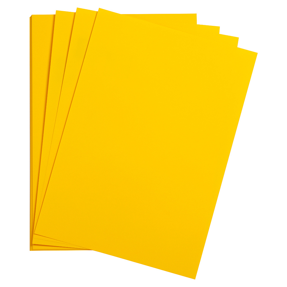 Бумага цветная "Maya", 50x70 см, 270 г/м2, ярко-желтый