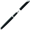 Ручка-роллер "UMA Shadow R", 0.7 мм, черный, серебристый, стерж. синий - 2