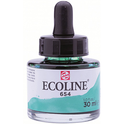 Жидкая акварель "ECOLINE", 654 зеленая сосна, 30 мл