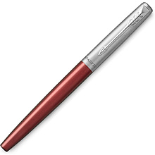 Ручка перьевая "Parker Jotter Kensington Red CT", M, красный, серебристый, патрон синий
