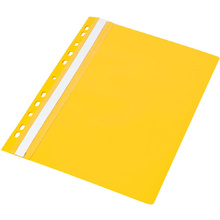 Папка-скоросшиватель с перфорацией "Panta Plast ECO", А4, желтый