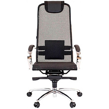 Кресло для руководителя EVERPROF "Deco", сетка, металл, черный