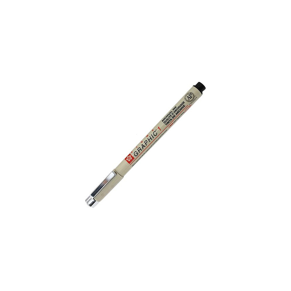 Ручка капиллярная "Pigma Graphic", 3 мм, черный