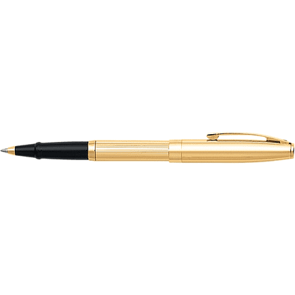 Ручка-роллер "Sheaffer Sagaris", 0.7 мм, золотистый, стерж. черный - 3