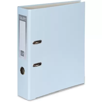 Папка-регистратор "VauPe", А4, 75 мм, ламинированный картон, небесно-голубой