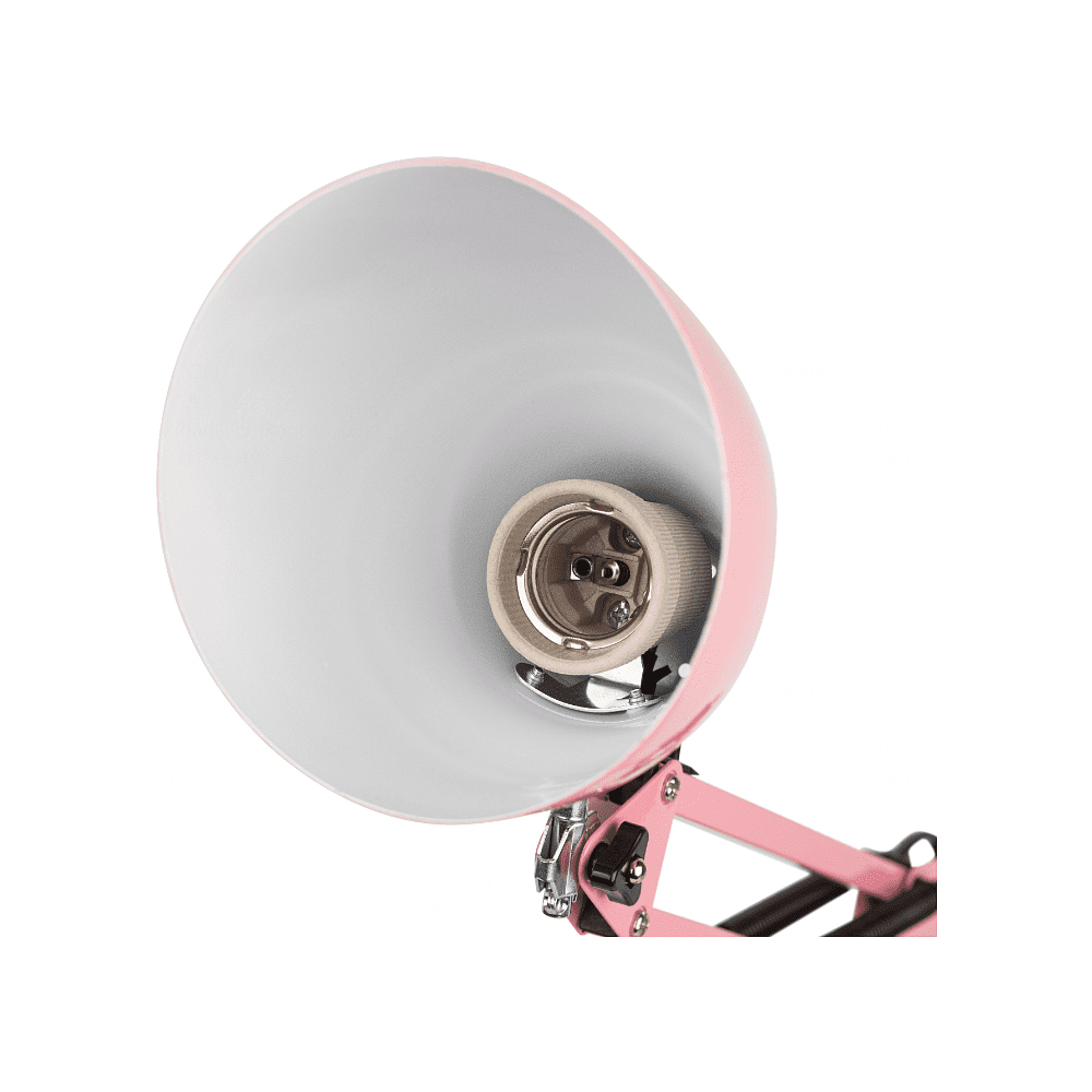 Светильник настольный Трансвит "ЭРА N-123-E27-40W-P", розовый  - 5