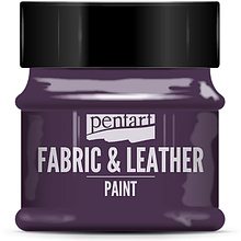 Краска для текстиля "Pentart Fabric & Leather paint", 50 мл, фиолетовый