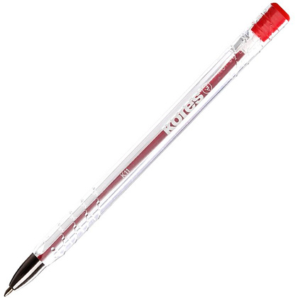 Ручка шариковая "K11", 0.7 мм, прозрачный, стерж. синий - 2