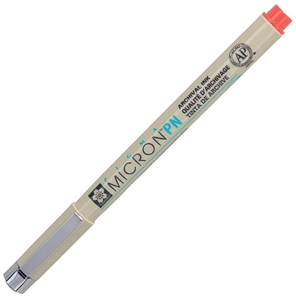 Ручка капиллярная "Pigma Micron PEN", 0.4-0.5 мм, красный