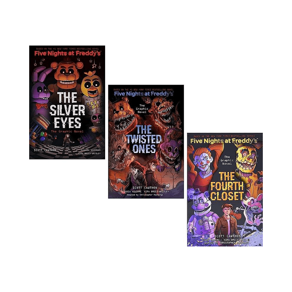 Комплект на английском языке "Five Nights at Freddy's Graphic Novel Trilogy Box Set", Scott Cawthon, Elley Cooper - 5