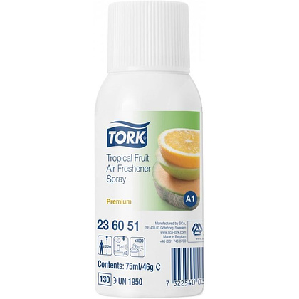 Освежитель воздуха "Tork Premium", А1, 75 мл, тропические фрукты (236051)