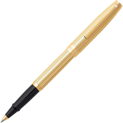Ручка-роллер "Sheaffer Sagaris", 0.7 мм, золотистый, стерж. черный